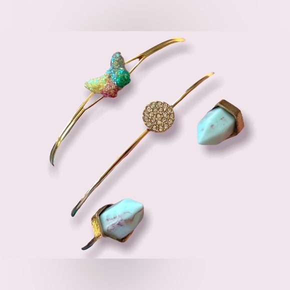 Gold Bracelets Vintage Cuffs Jewelry Lot - Picture 5 of 10